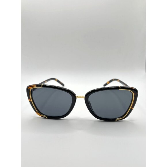 Tory Burch TY9074U Eleanor Cat-Eye Sunglasses Dark Tortoise/Black - Picture 5 of 12